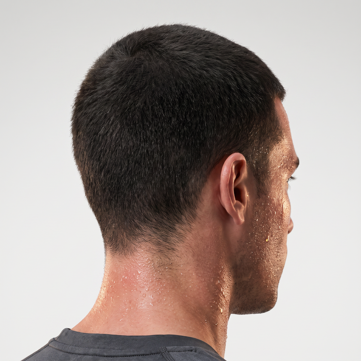 Water beads on FULLHED-treated hair